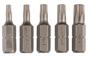 Borr & Bits - Bosch 5-delars skruvbitssats standard för innertorxskruvar (T) T10; T15; T20; T25; T30; 25 mm - 2609255970