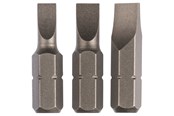 Borr & Bits - Bosch 3-delars skruvbitssats standard för längsslitsskruvar (S) 0,6x4,5; 0,8x5,5; 1,2x6,5; 25 mm - 2609255963