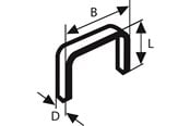 Verktyg - Bosch Fintrådsklammer typ 53 11,4 x 0,74 x 4 mm - 2609200291
