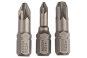 Borr & Bits - Bosch 3-delars skruvbitssats, extrahård (PZ) PZ1; PZ2; PZ3; 25 mm - 2607001753