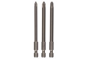 Borr & Bits - Bosch 3-delars skruvbitssats, extrahårda PH1; PH2; PH3; 152 mm - 2607001758
