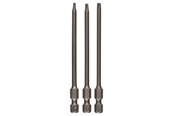 Borr & Bits - Bosch 3-delars skruvbitssats, extrahårda T8; T10; T15; 89 mm - 2607001759