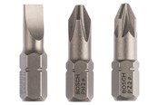 Borr & Bits - Bosch 3-delars skruvbitssats, extrahård (blandad) S 1,0x5,5; PH2; PZ2; 25 mm - 2607001766