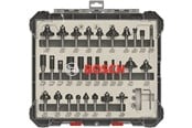 Verktyg - Bosch Frässtålsats, 30 delar, blandad, 1/4-tums skaft 30-piece Mixed Application Router Bit Set. - 2607017476