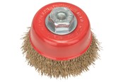 Verktyg - Bosch Ståltrådsborste, vågformad tråd, 75, mässingsbelagd 75 mm, 0,3 mm, M10 - 2608622062