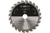 Cirkelsågar - Bosch Standard for Wood cirkelsågklinga för sladdlösa sågar 136×1,5/1×20 T24 - 2608837668