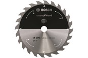 Cirkelsågar - Bosch Standard for Wood cirkelsågklinga för sladdlösa sågar 190×1,6/1,1×20 T24 - 2608837704
