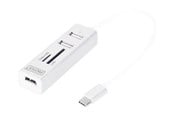 USB Hub - DIGITUS DA-70243 - hub - 3 ports USB Hub - 3 porte - Vit - DA-70243