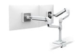 Monitorfäste - Ergotron LX Dual Stacking Arm with Under Mount C-Clamp - 45-502-216