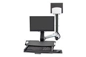Monitorfäste - Ergotron SV Combo System with Worksurface & Pan Medium CPU Holder - mounting kit (Lift and Pivot) - 45-595-026