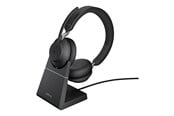 Hörlurar / Headset - Jabra Evolve2 65 Link380a MS Stereo Stand Black - 26599-999-989