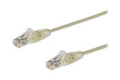 Nätverkskabel - StarTech.com 1.5m CAT6 Cable - Grey Slim CAT6 Patch Cord - Snagless - LSZH - patch cable - 1.5 m - grey - Grå - 1m - N6PAT150CMGRS