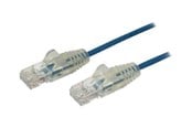 Nätverkskabel - StarTech.com 2.5m CAT6 Cable - Blue Slim CAT6 Patch Cord - Snagless - LSZH - patch cable - 2.5 m - blue - Blå - 2.5m - N6PAT250CMBLS