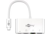 Dockning - Pro USB C with Power Delivery to HDMI/LAN/USB C PD adapter - 4040849621055
