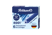 Skriv- och ritverktyg - Pelikan PELIKAN BLÄCKPATRON 4001 TP/6 BLÅ - 100401545