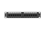 Nätverks tillbehör - Lanberg PPU5-9012-B - patch panel - 1U - 10" - PPU5-9012-B