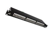 Nätverks tillbehör - Solarix patch panel with cable management - 1U - SX24-6-STP-BK