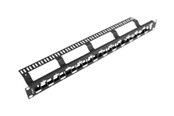 Nätverks tillbehör - Lanberg PPKS-1224-B - patch panel (blank) - 1U - 19" - PPKS-1224-B
