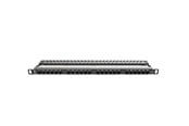 Nätverks tillbehör - Lanberg PPU6-0024-B Patch Panel 24-Port 0.5U 19" Cat6 Black - PPU6-0024-B