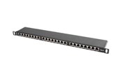 Nätverks tillbehör - Lanberg PPS6-0024-B - patch panel - 0.5U - 19" - PPS6-0024-B