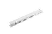 Nätverks tillbehör - Lanberg AK-1201-S 19" Cable Management Panel Type A 1U Grey - AK-1201-S