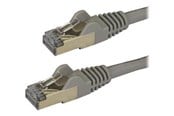 Nätverkskabel - StarTech.com 1.5 m CAT6a Cable - Grey - RJ45 Ethernet Cable - Snagless - CAT6a STP Cord - Copper Wire - 10Gb - patch cable - 1.5 m - grey - Grå - 1m - 6ASPAT150CMGR