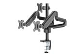 Monitorfäste - Deltaco Office triple hydraulisk monitor-arm 17"-27" - ARM-0352