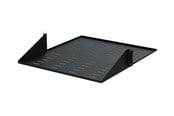 Rack chassis - StarTech.com 2 Post Server Rack Shelf - Vented - Center Mount - Black - Supports up to 75 lb. - 2 post Network Rack Shelf rack shelf - 2U - CABSHF2POSTV2