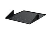 Rack chassis - StarTech.com 2 Post Server Rack Shelf - Vented - Center Mount - Black - Supports up to 75 lb. - 2 post Network Rack Shelf rack shelf - 2U - CABSHF2POSTV2