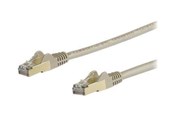 Nätverkskabel - StarTech.com 10m CAT6a Ethernet Cable - Grey RJ45 Shielded Cable Snagless - patch cable - 10 m - grey - Grå - 10m - 6ASPAT10MGR