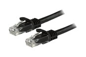 Nätverkskabel - StarTech.com 7.5 m CAT6 Cable - Black Patch Cord - Snagless - ETL Verified - patch cable - 7.5 m - black - Svart - 7.5m - N6PATC750CMBK