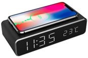 Decoration - Gembird Digital alarm clock with Qi wireless charging function - Black - DAC-WPC-01