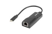 Nätverkskort (adaptrar osv.) - Lanberg NC-1000-02 USB-C 3.1 to RJ45 Ethernet Adapter - NC-1000-02