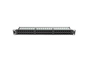 Nätverks tillbehör - Lanberg PPU6-1048-B 48-Port 1U 19" Cat.6 UTP Patch Panel Black - PPU6-1048-B