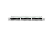 Nätverks tillbehör - Lanberg PPU6-1048-S 48-Port Patch Panel 1U 19" Cat6 Grey RAL7035 - PPU6-1048-S