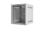 Rack chassis - Lanberg WF10-2306-10S - 6U Wall-Mount Rack Cabinet (with Glass Door) - WF10-2306-10S