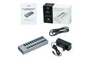 USB Hub - I-Tec USB 3.0 Charging HUB - 10-Port - Type-A - 48W USB Hub - 10 porte - Grey - U3CHARGEHUB10