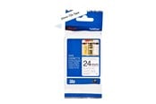 Papper, Fotopapper & Etiketter - Brother TZe tape 24mmx8m non laminated blck/wht - TZN251