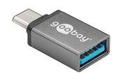 USB-kabel - Pro USB-C 3.1 - USB-A - adapter - grey - 4040849566219