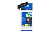 Papper, Fotopapper & Etiketter - Brother TZE365 / TZe-365 White on Black Ribbon (36mm x 8m) - TZE365