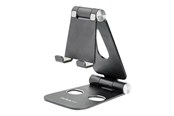 Andra mobiltillbehör - StarTech.com Phone and Tablet Stand - Foldable - Multi Angle - Aluminum - Black - Adjustable Smartphone / Tablet Stand - desktop stand - USPTLSTNDB