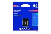 Flashram & USB Flash Drives - GOODRAM M1AA microSD 64GB CL10 UHS I + adapter - M1AA-0640R12