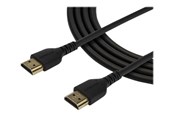 Displaykabel - StarTech.com High Speed HDMI Cable With Ethernet - Heavy Duty - Premium Certified 4K HDMI 2.0 Cord (RDHMM2MP) - HDMI with Ethernet cable - 2 m - RHDMM2MP