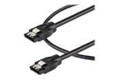 SATA kabel - StarTech.com 0.6 m Round SATA Cable - Latching Connectors - 6Gbs SATA Cable - SATA cable - 60 cm - SATRD60CM