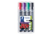 Skriv- och ritverktyg - Staedtler Marker Lumocolor permanent 4pcs.box - 352 WP4