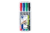 Skriv- och ritverktyg - Staedtler perm. marker Lumocolor duo 4pcs box - 348 WP4