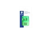 Skriv- och ritverktyg - Staedtler D-hole tub sharpener neon green bc - 51260F50BK