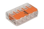 Anslutande utrustning - WAGO SAMLEMUFFE 5X0.2-4MM2 TRANSPARENT 25 st - 221-415