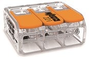 Anslutande utrustning - WAGO splicing connector 3x0.5-6mm2 transparent - 221-613