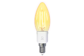 Smarta Hem - Deltaco SMART HOME FILAMENT LED-lampa, E14, WiFI, 4.5W, 1800K-6500K, vit - SH-LFE14C35
